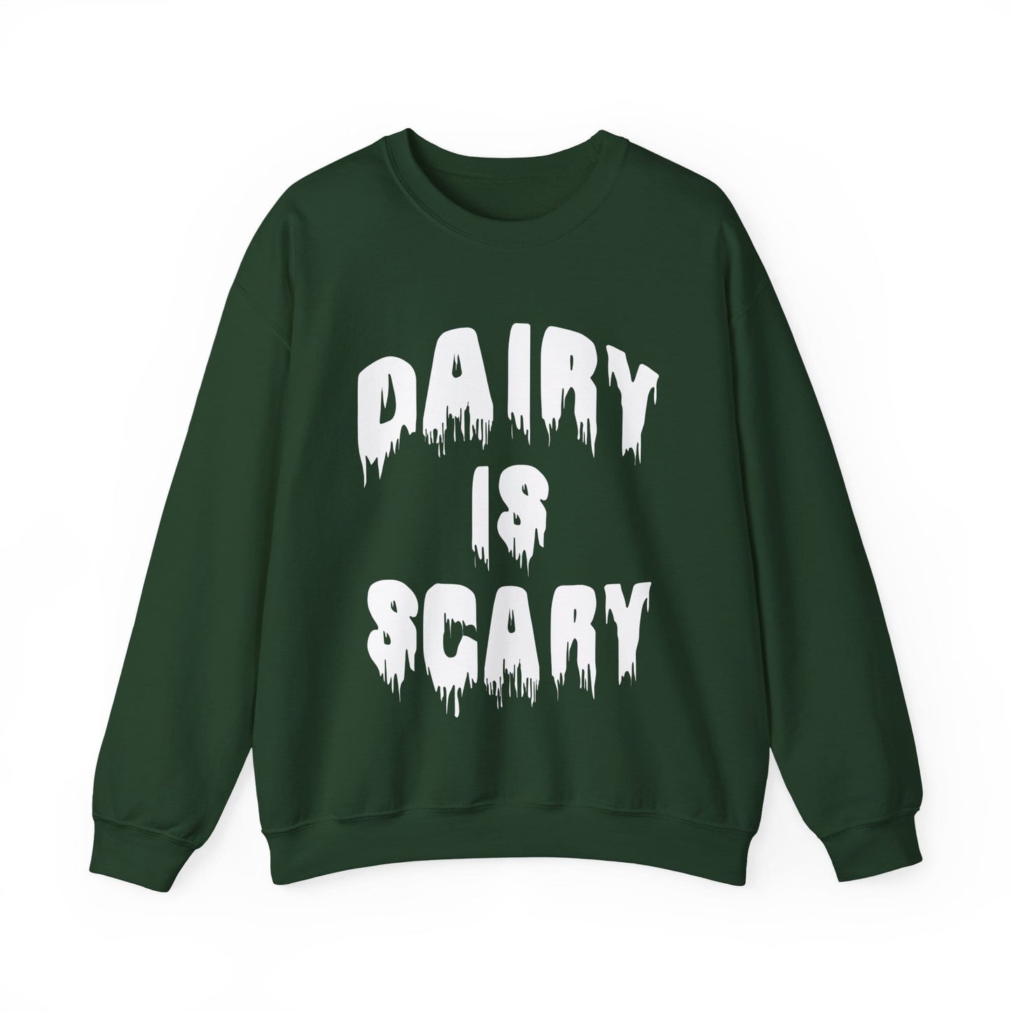 Dairy Is Scary Sweatshirt – Halloween Vegan/Anti-Dairy Crewneck