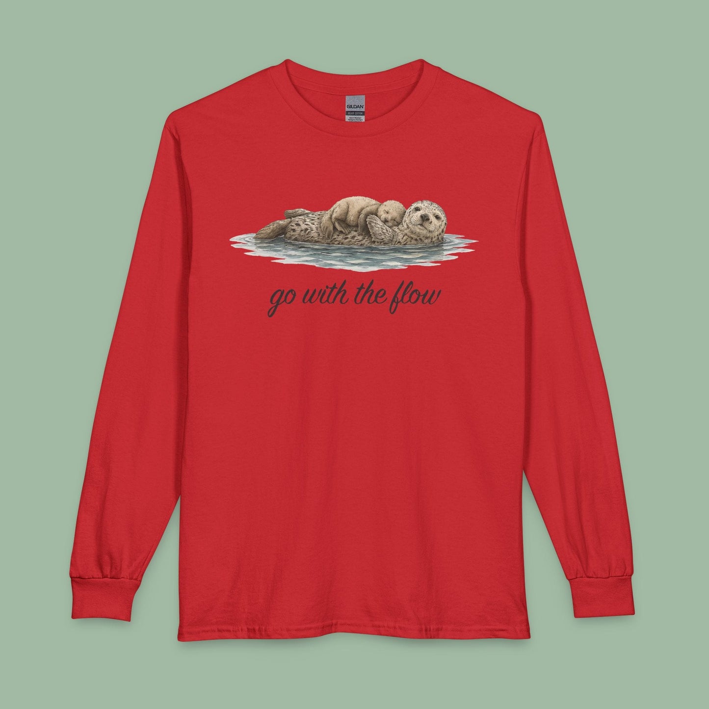 Go with the Flow Sea Otter Long Sleeve T-shirt