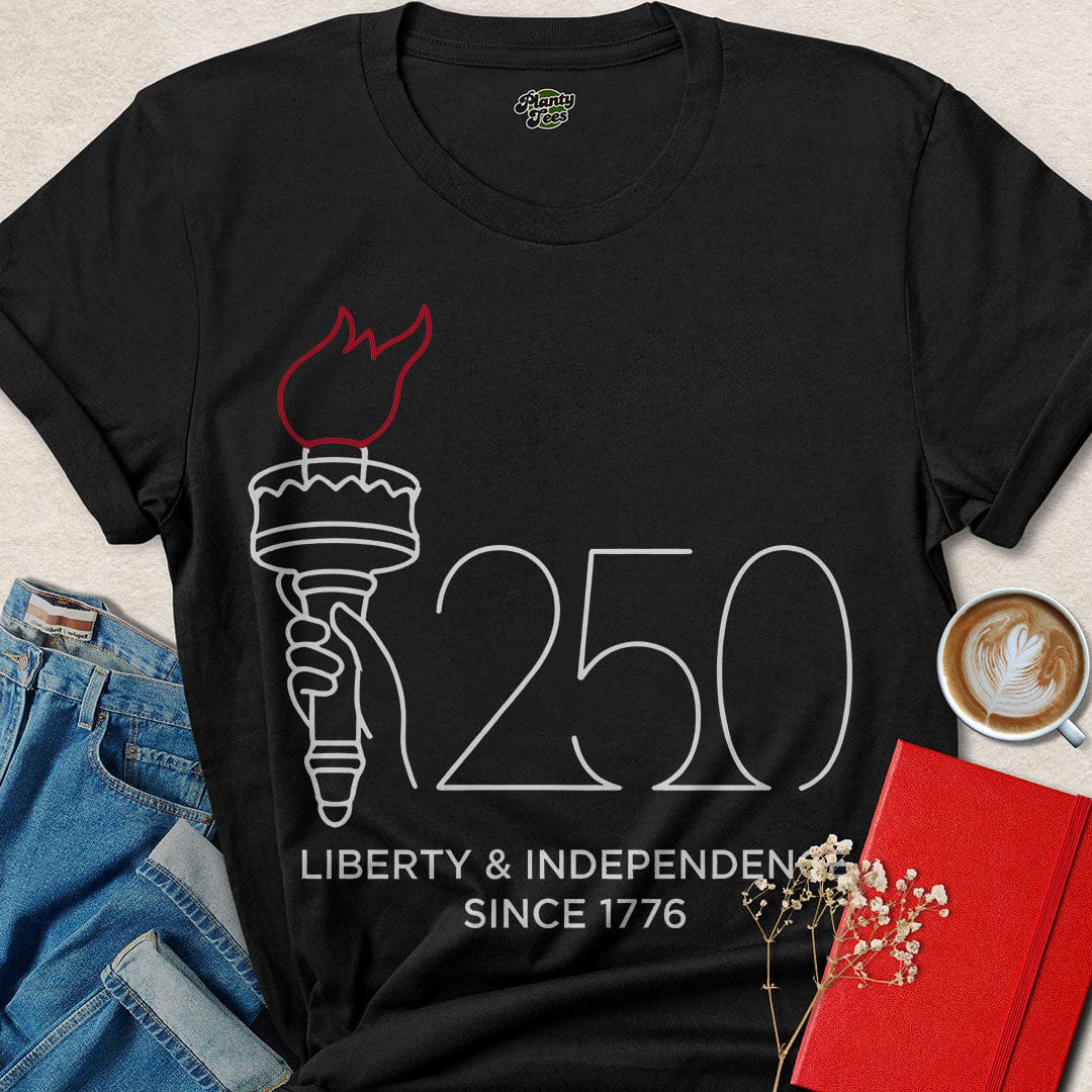 Minimalist USA 250th Anniversary Tee – Celebrate Liberty & Independence Since 1776 | Shop Now