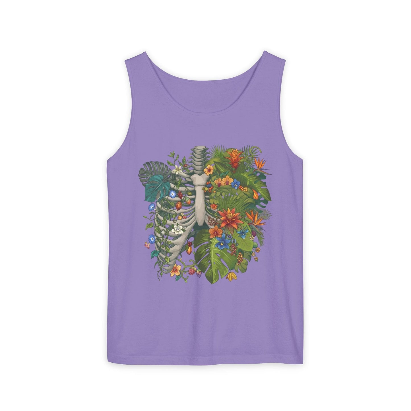 Nature Within Botanical Ribcage Vegan Unisex Tank Top