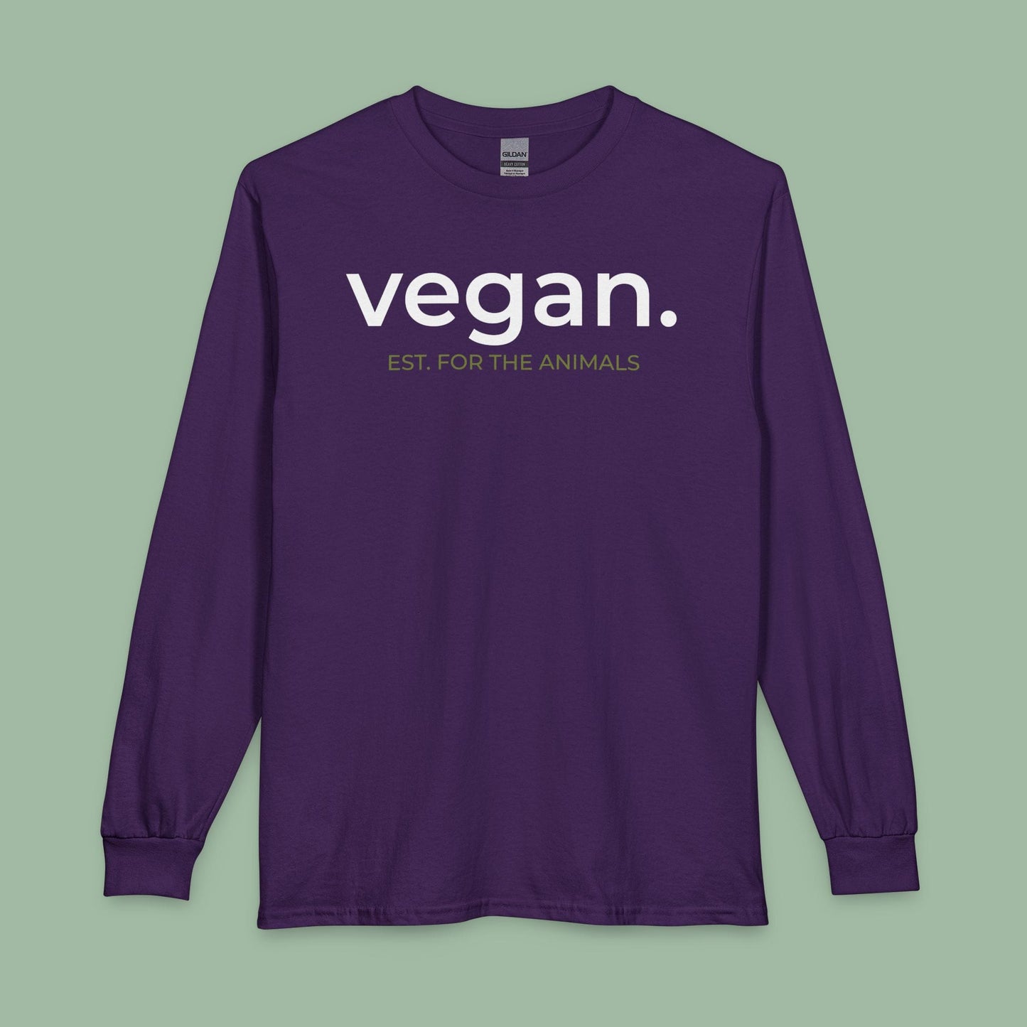 Vegan. Est. For The Animals Long Sleeve T-shirt