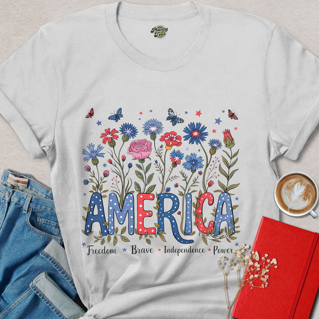 America Patriotic Vegan T-Shirt