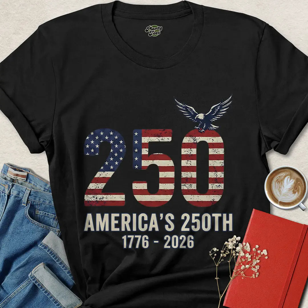 Patriotic 250th Anniversary T-Shirt – Celebrate America 1776–2026 | Shop Bold USA Pride Tee Now