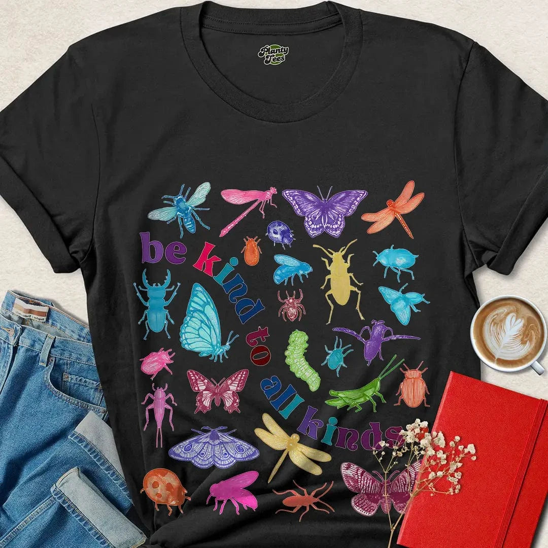 Be Kind to All Kinds Shirt – Vegan Insect Compassion Tee