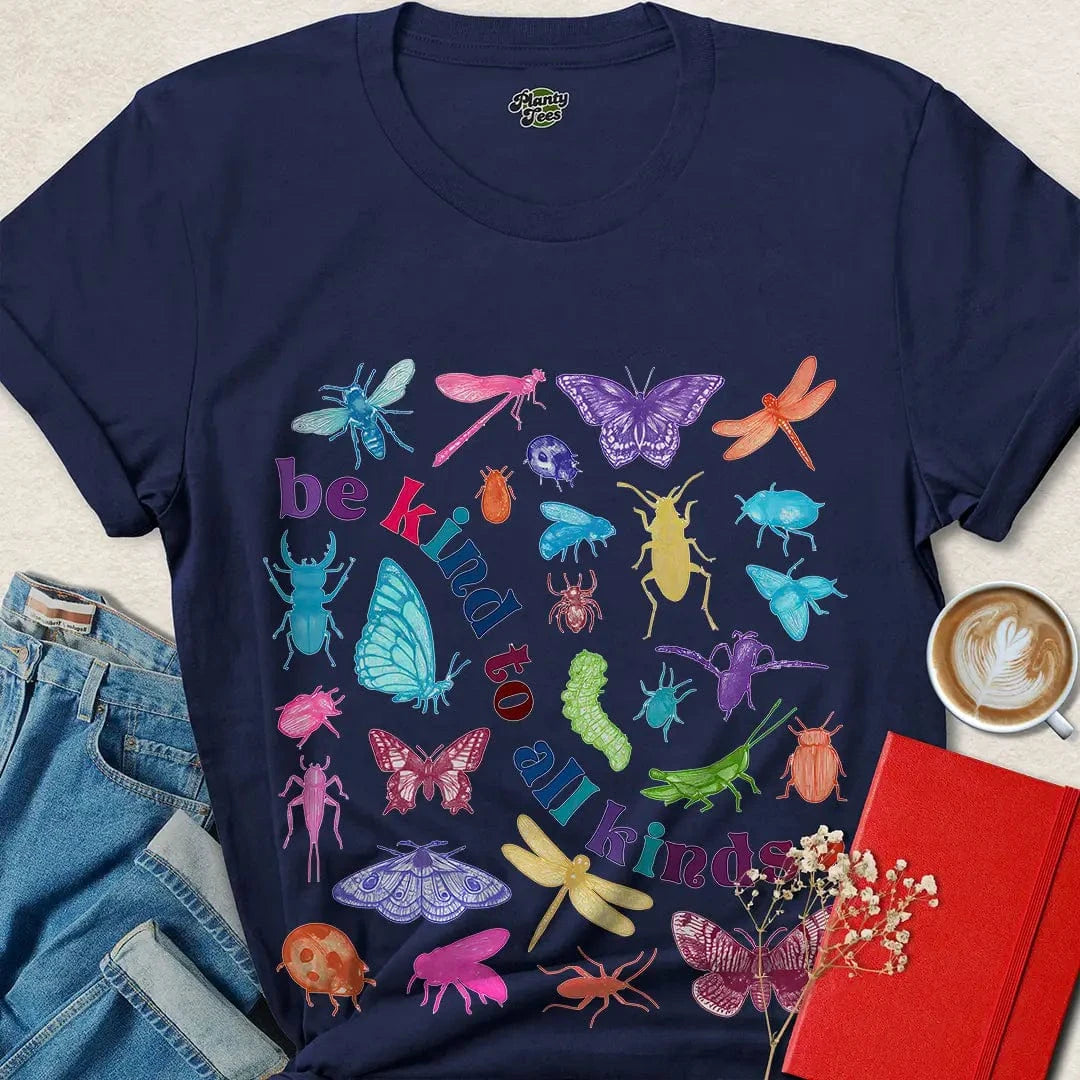 Be Kind to All Kinds Shirt – Vegan Insect Compassion Tee