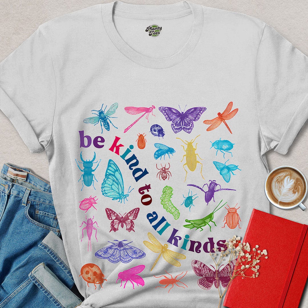 Be Kind to All Kinds Shirt – Vegan Insect Compassion Tee
