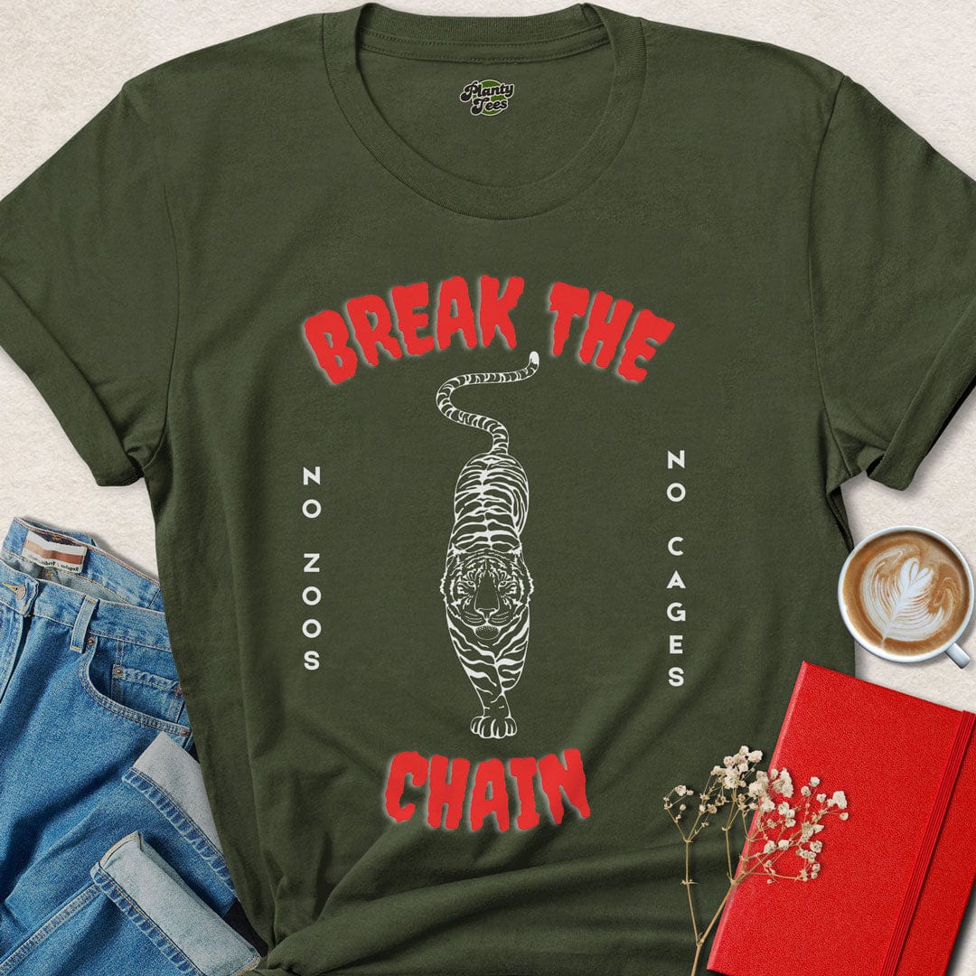 Break the Chain, No Zoos, No Cages T-Shirt