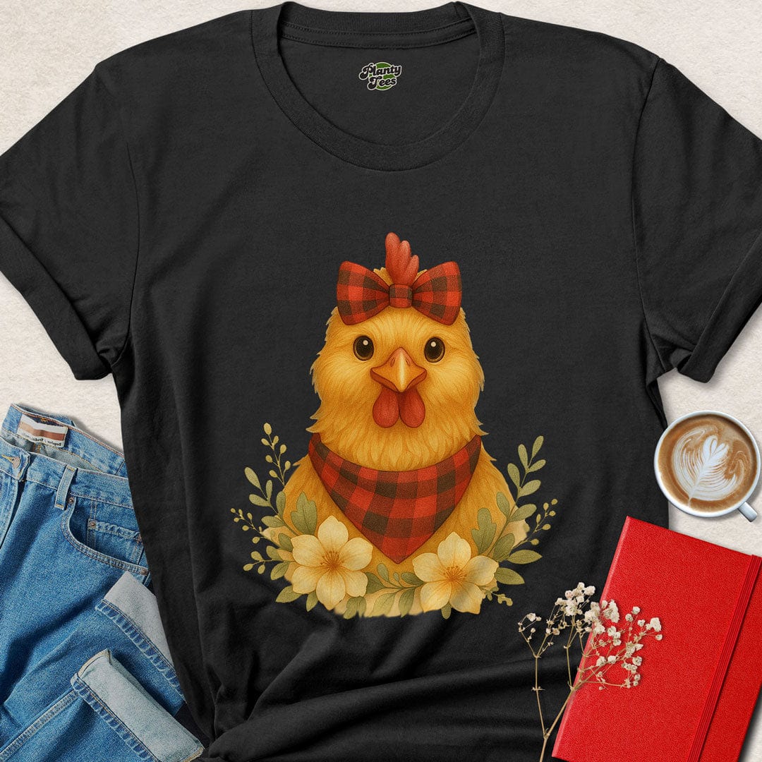 Chicken with Bow T-Shirt