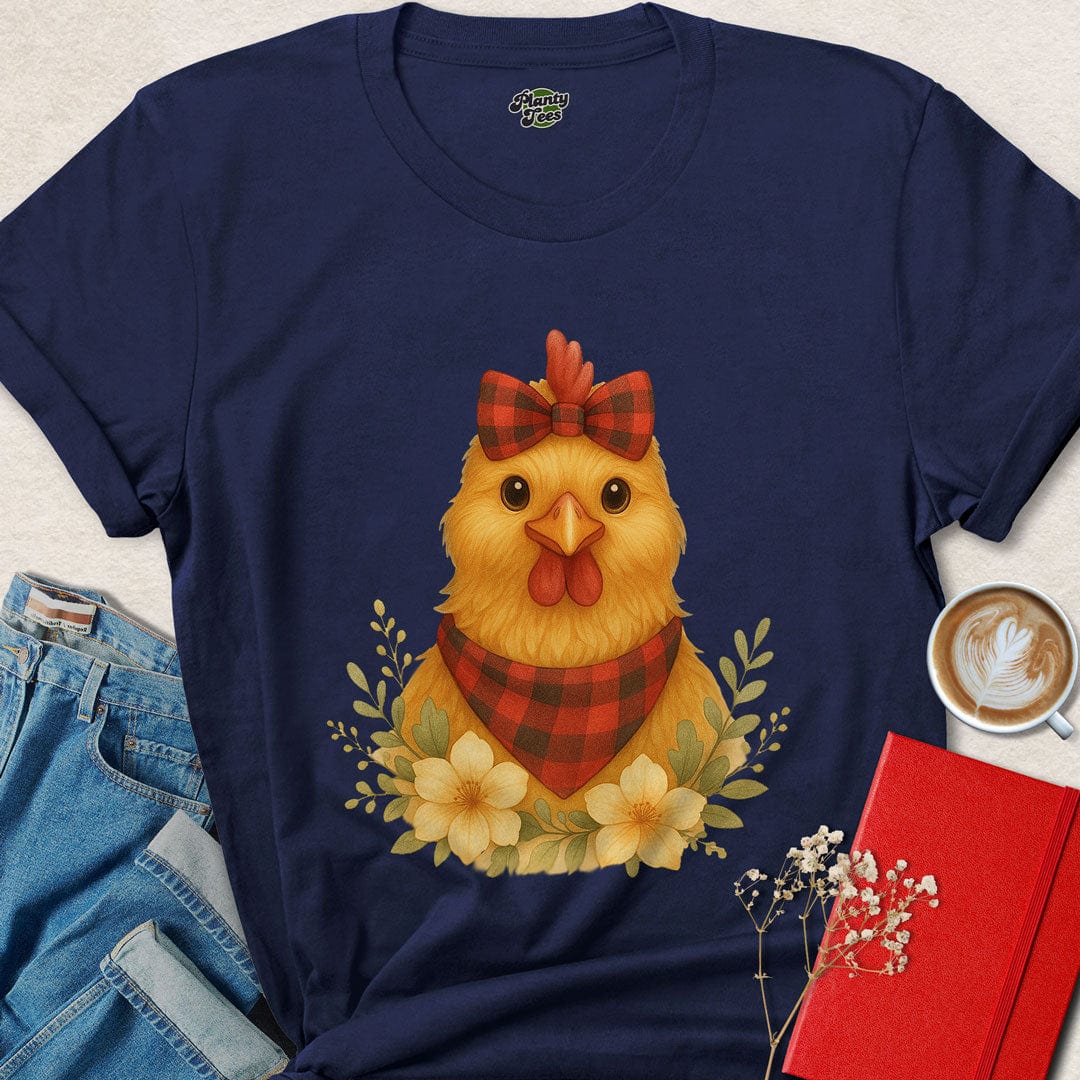 Chicken with Bow T-Shirt