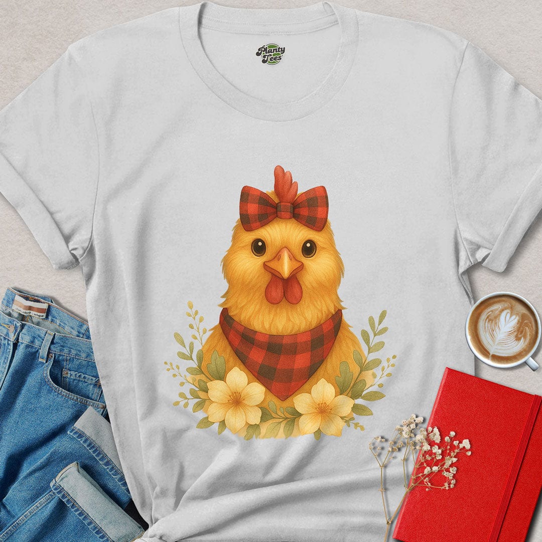 Chicken with Bow T-Shirt