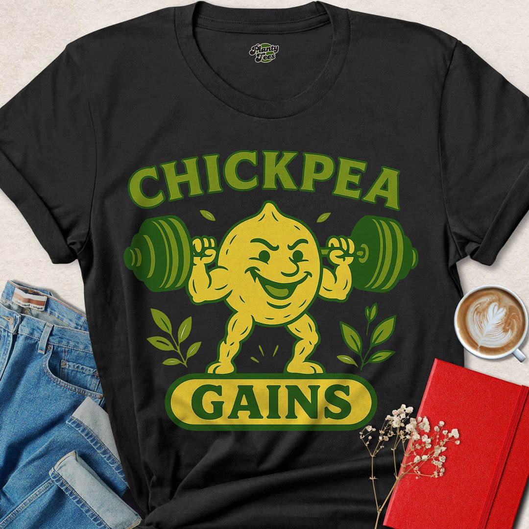 Chickpea Gains Weightlifter T-Shirt
