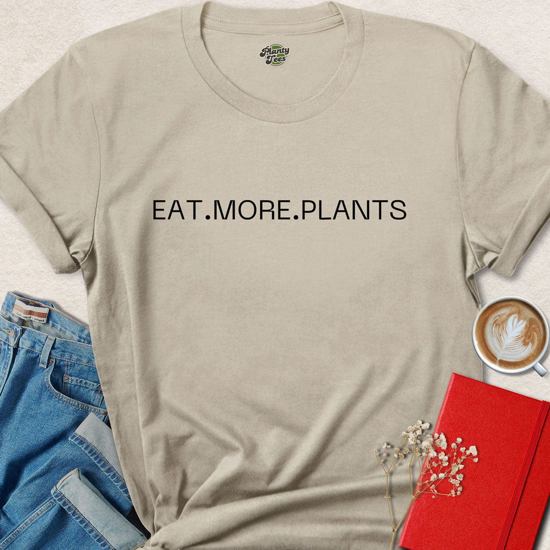 Eat More Plants Typo T-Shirt