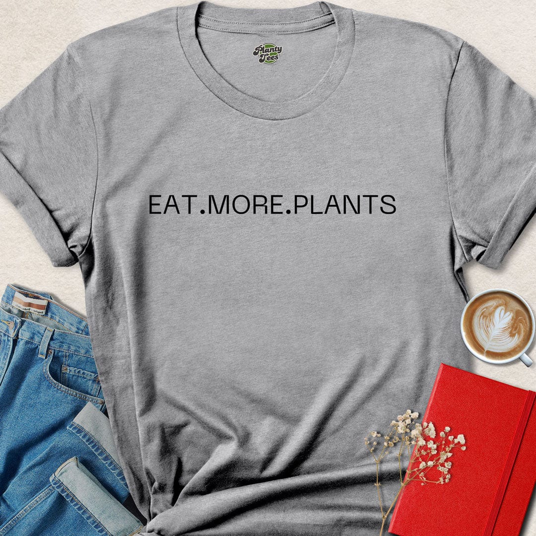 Eat More Plants Typo T-Shirt