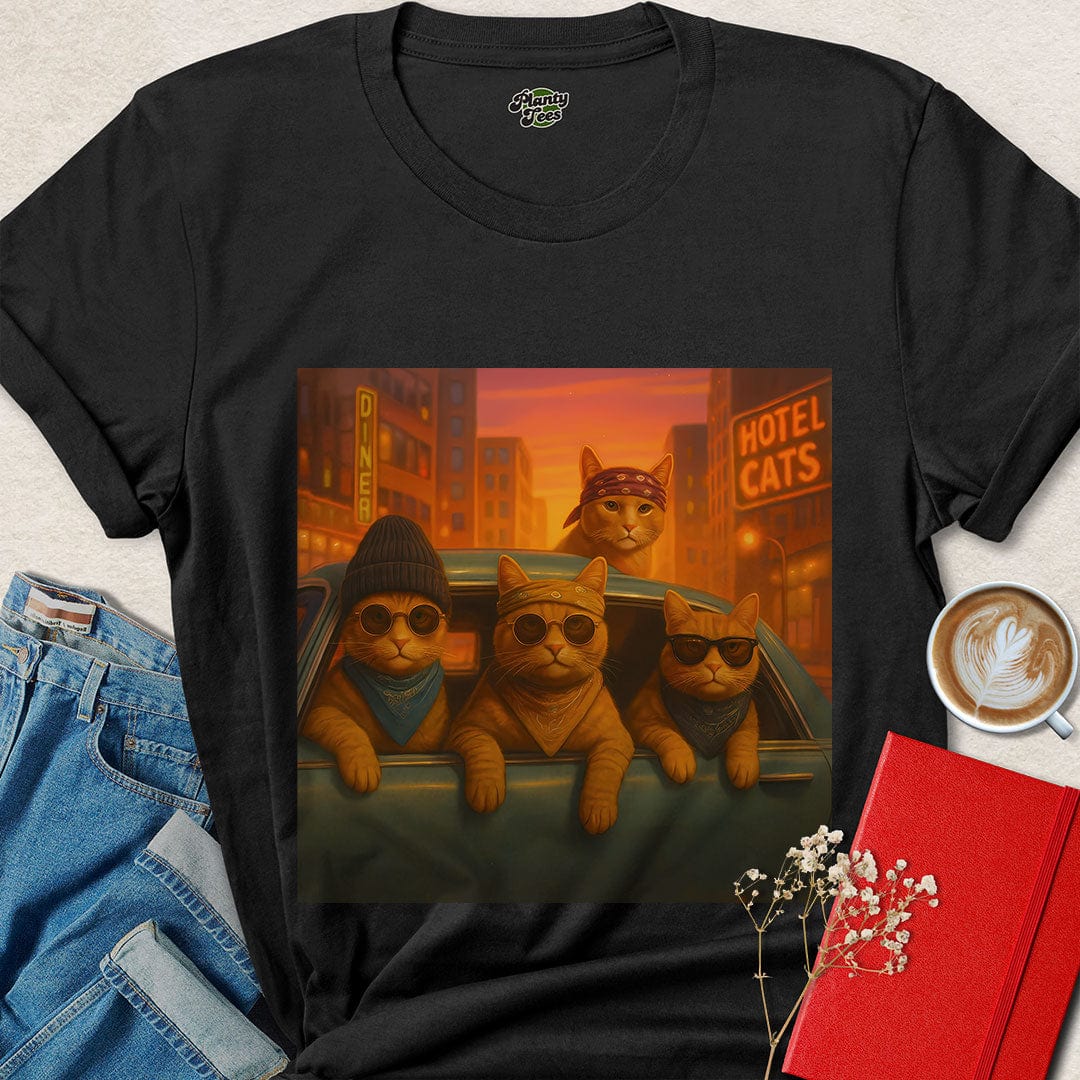 Vegan Street Cat Shirt – Cool Animal Rights Tee for Kind Rebels