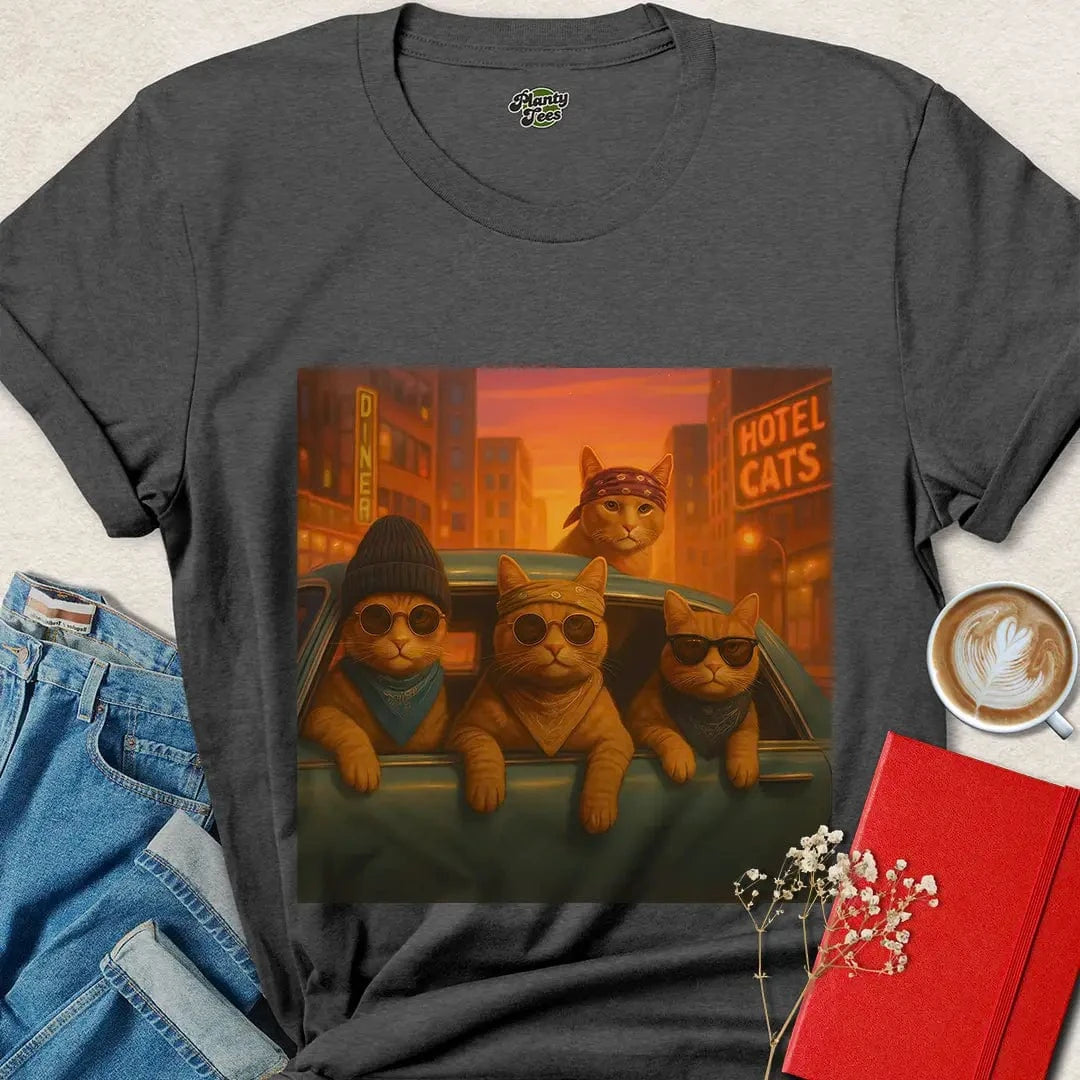 Vegan Street Cat Shirt – Cool Animal Rights Tee for Kind Rebels