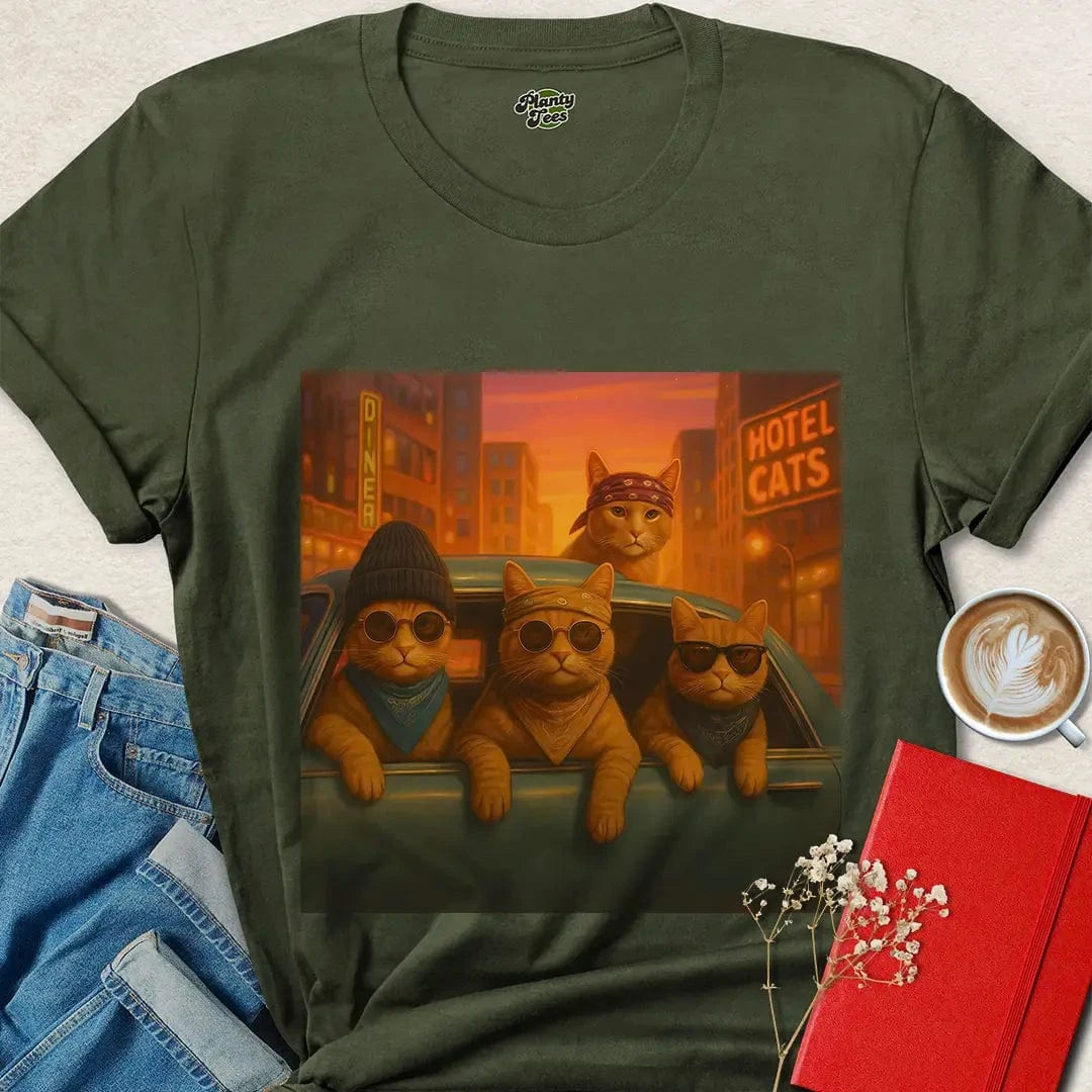 Vegan Street Cat Shirt – Cool Animal Rights Tee for Kind Rebels