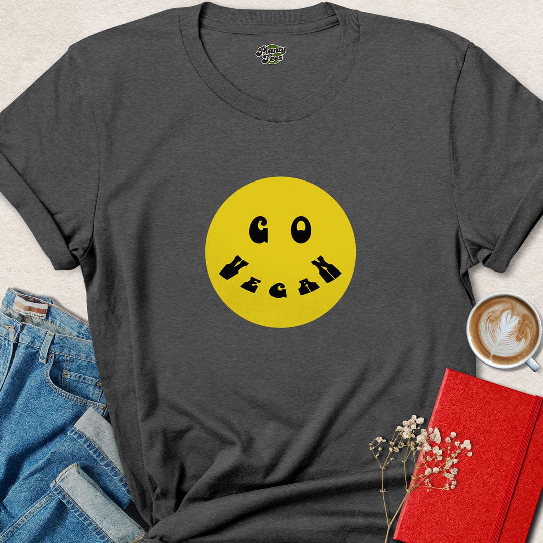 Go Vegan Smiley #2 T-Shirt