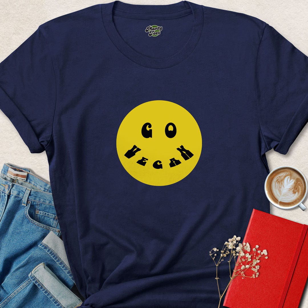 Go Vegan Smiley #2 T-Shirt