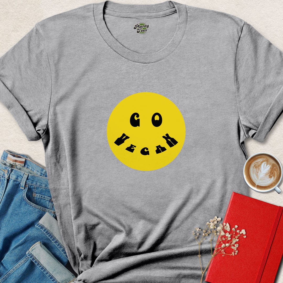 Go Vegan Smiley #2 T-Shirt