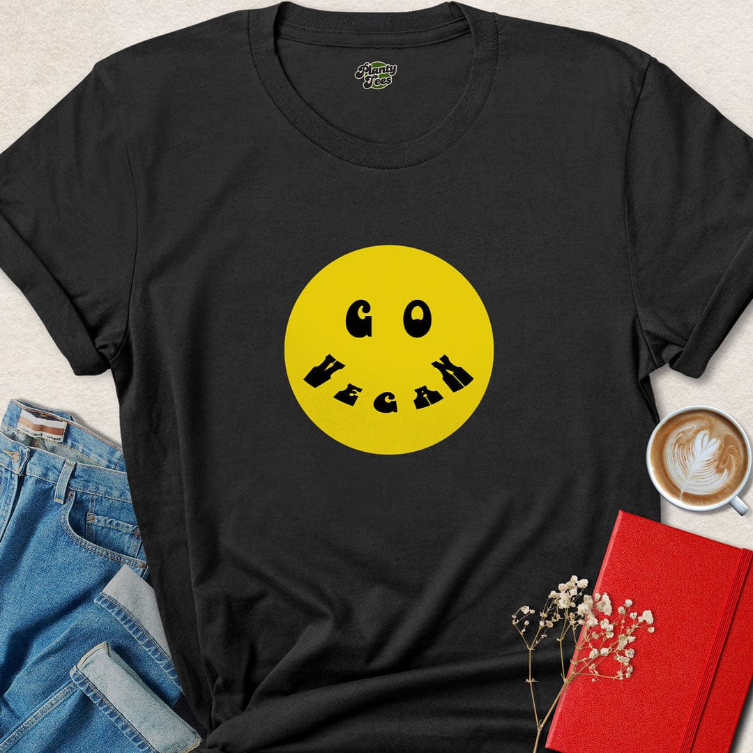 Go Vegan Smiley #2 T-Shirt