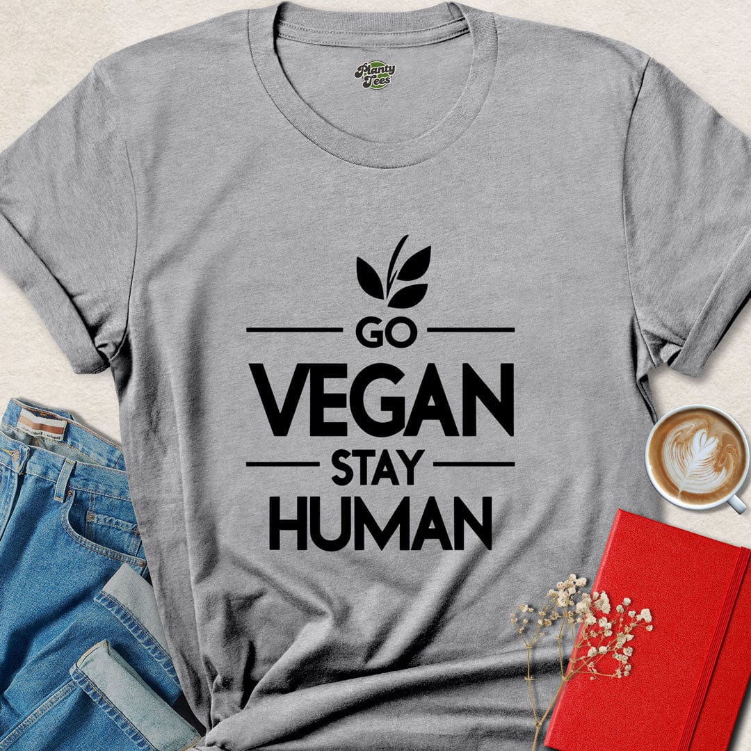 Go Vegan Stay Human T-Shirt