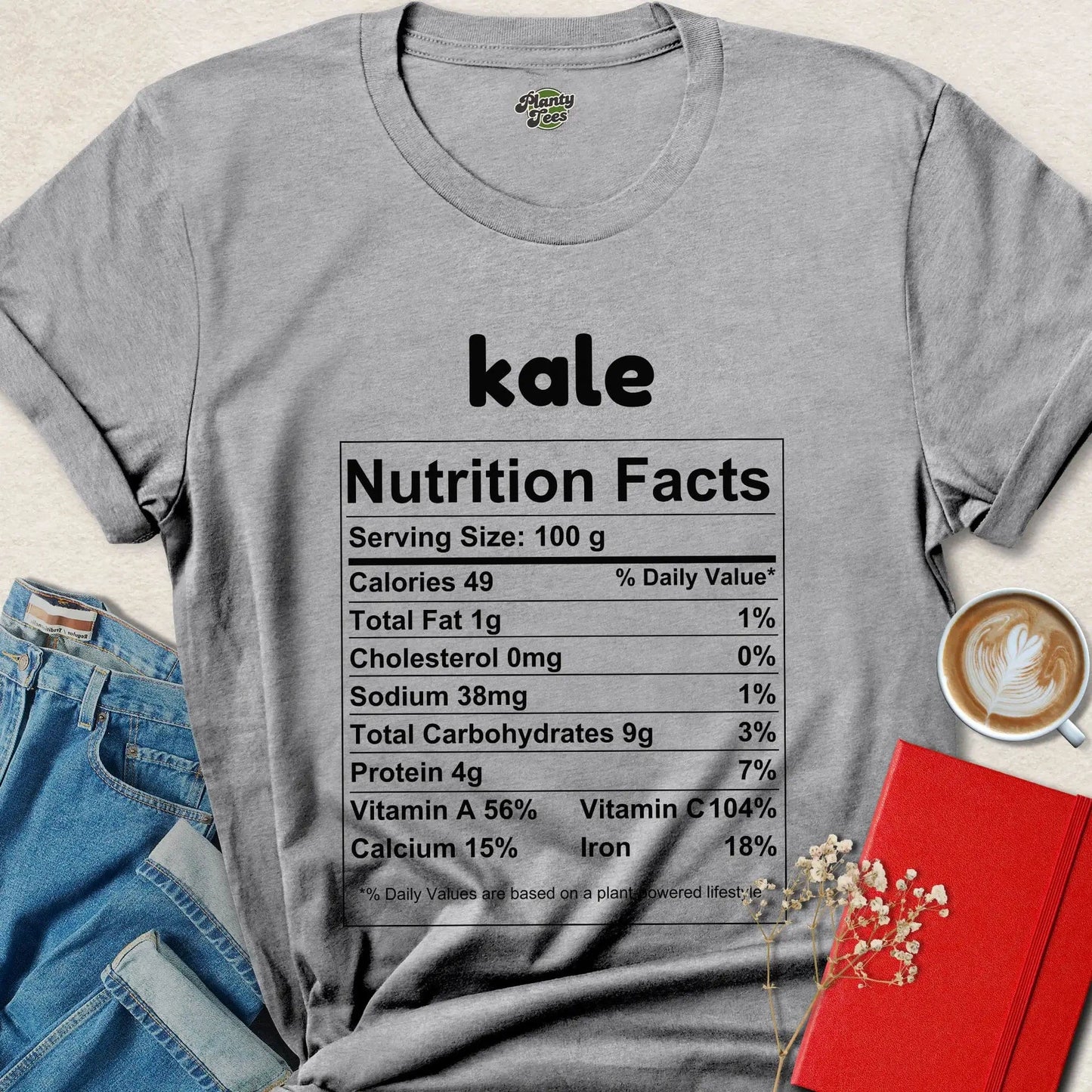 Kale Nutrition Facts T-Shirt