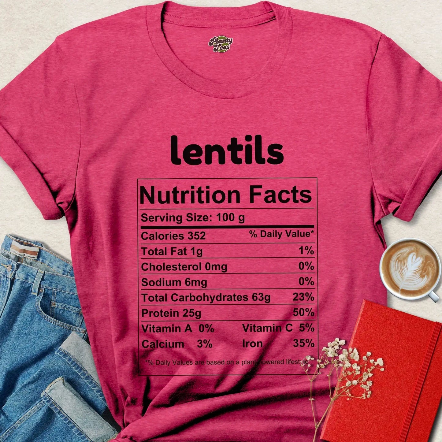 Lentils Nutrition Facts T-Shirt