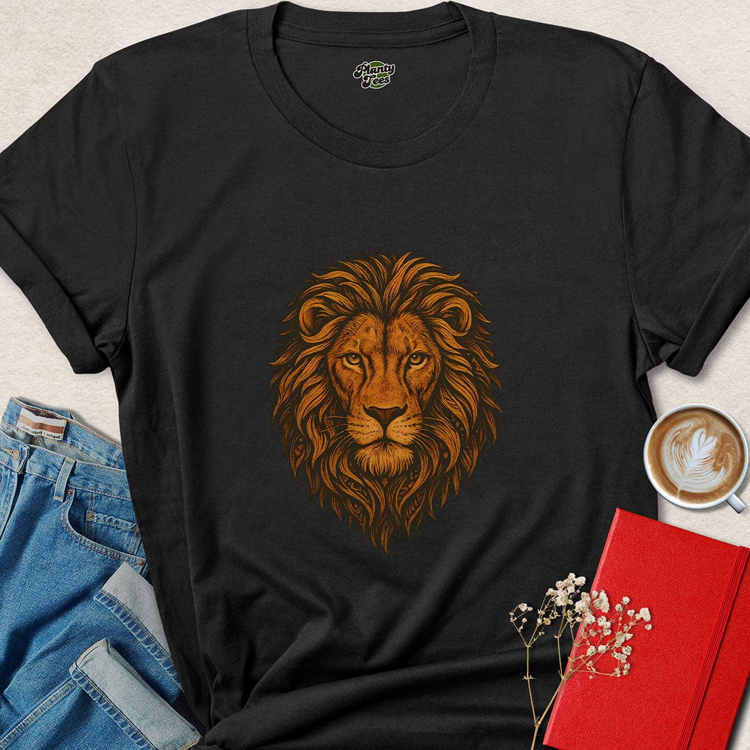 Vegan Lion Shirt – Bold Cruelty-Free Tee for Animal Rights Pride