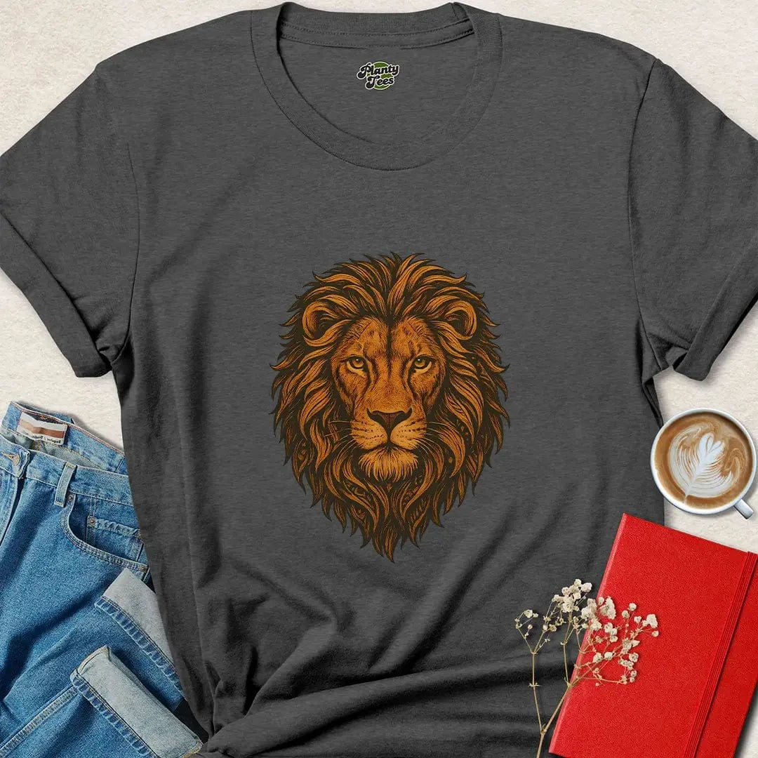 Vegan Lion Shirt – Bold Cruelty-Free Tee for Animal Rights Pride