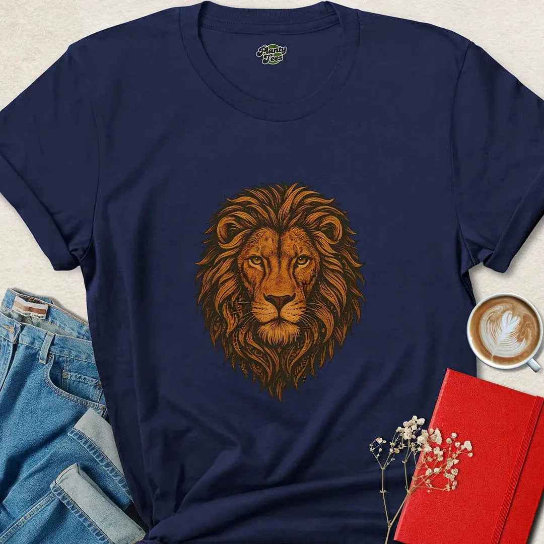 Vegan Lion Shirt – Bold Cruelty-Free Tee for Animal Rights Pride