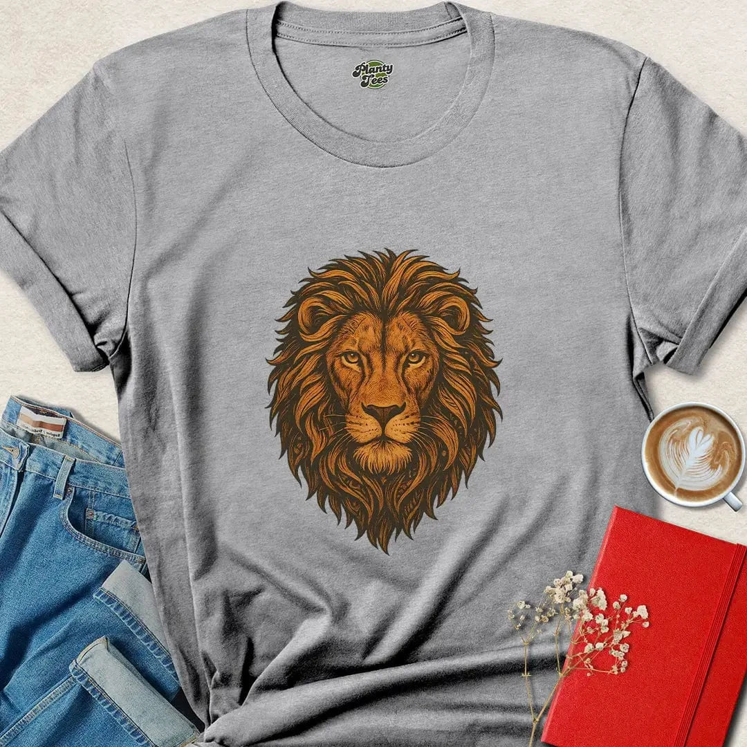 Vegan Lion Shirt – Bold Cruelty-Free Tee for Animal Rights Pride