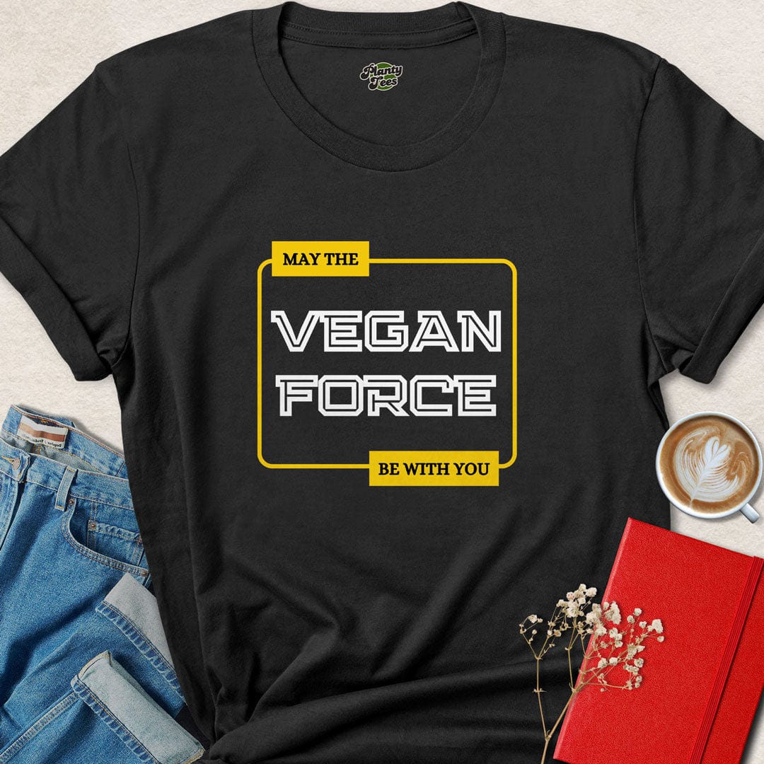 May The Vegan Force With You T-Shirt