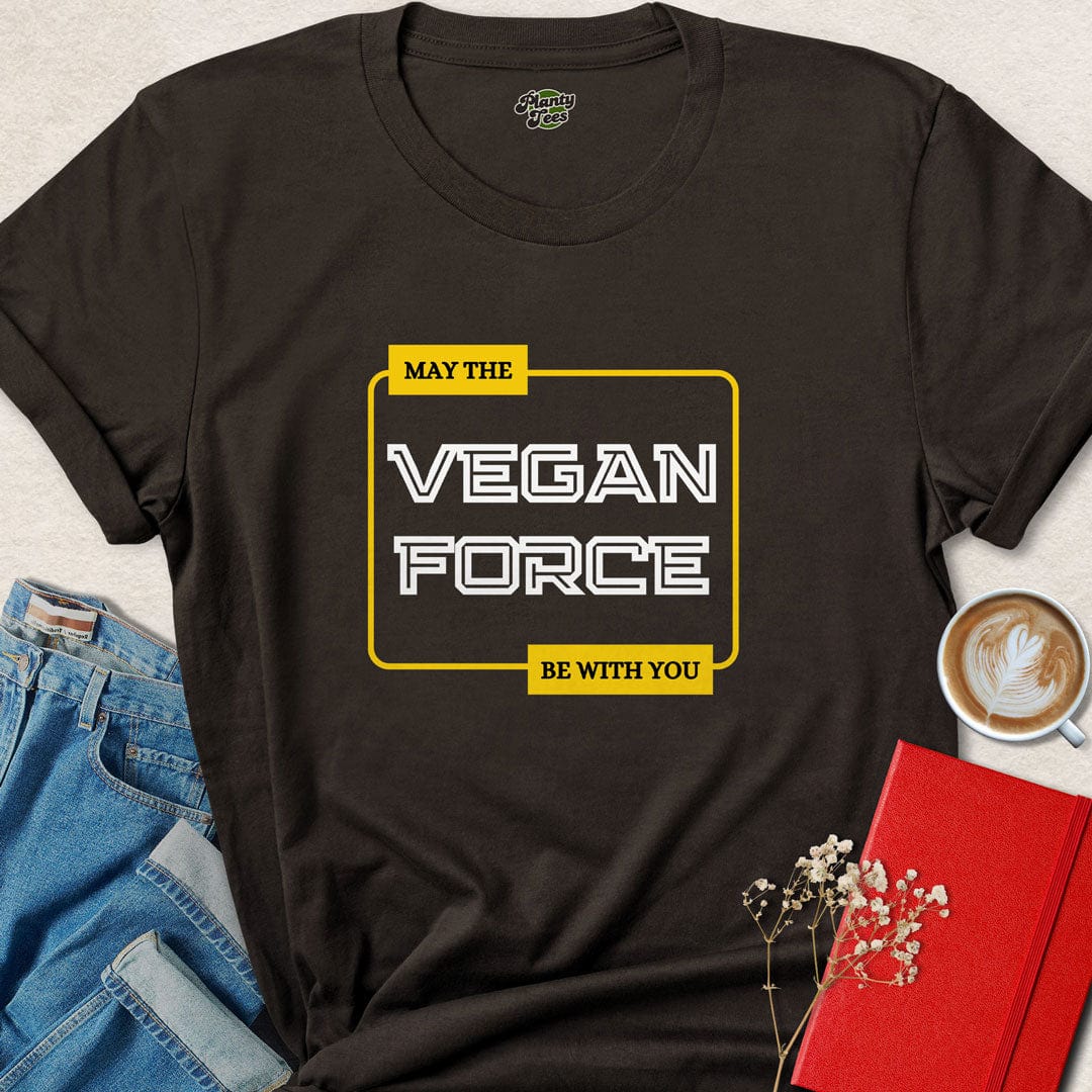 May The Vegan Force With You T-Shirt