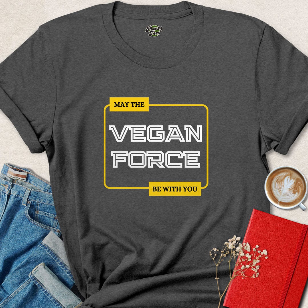 May The Vegan Force With You T-Shirt