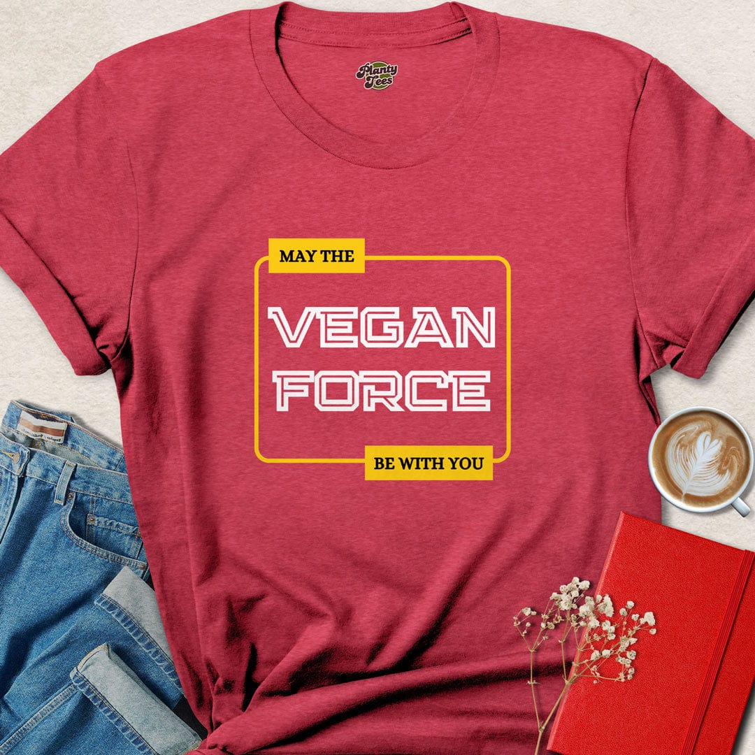 May The Vegan Force With You T-Shirt