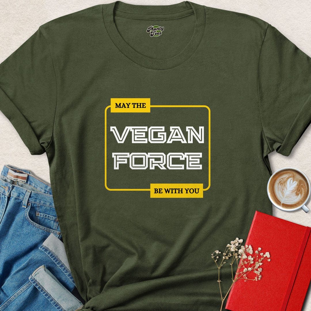 May The Vegan Force With You T-Shirt