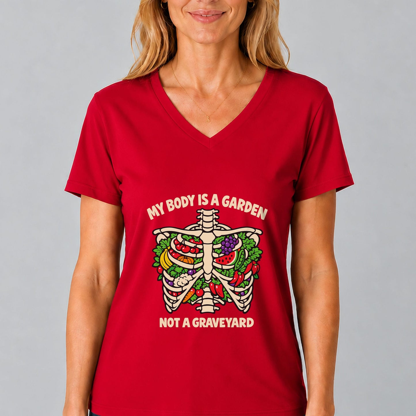 My Body Is A Garden V-Neck T-Shirt