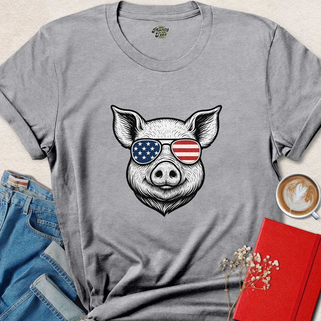 Pig 4th Of July T-Shirt