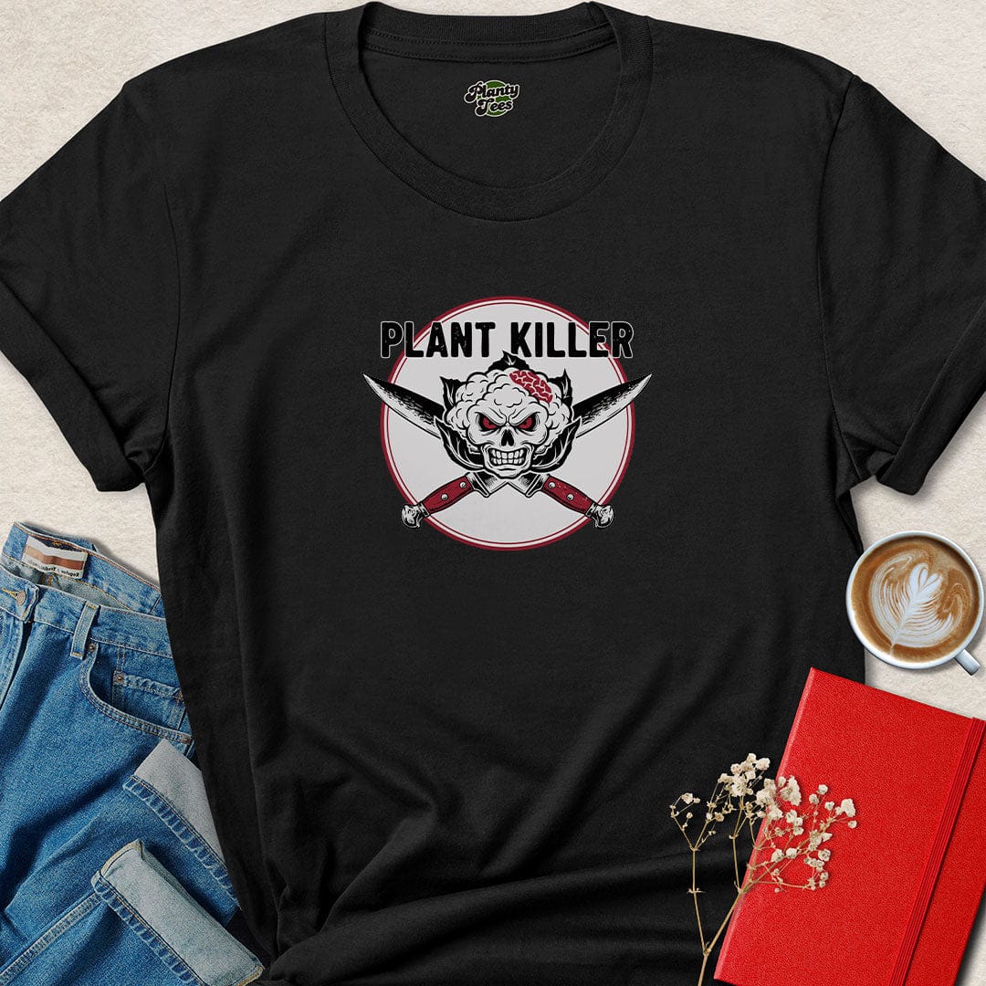 Plant Killer Vegan Shirt – Edgy Plant-Based Graphic Tee with Attitude