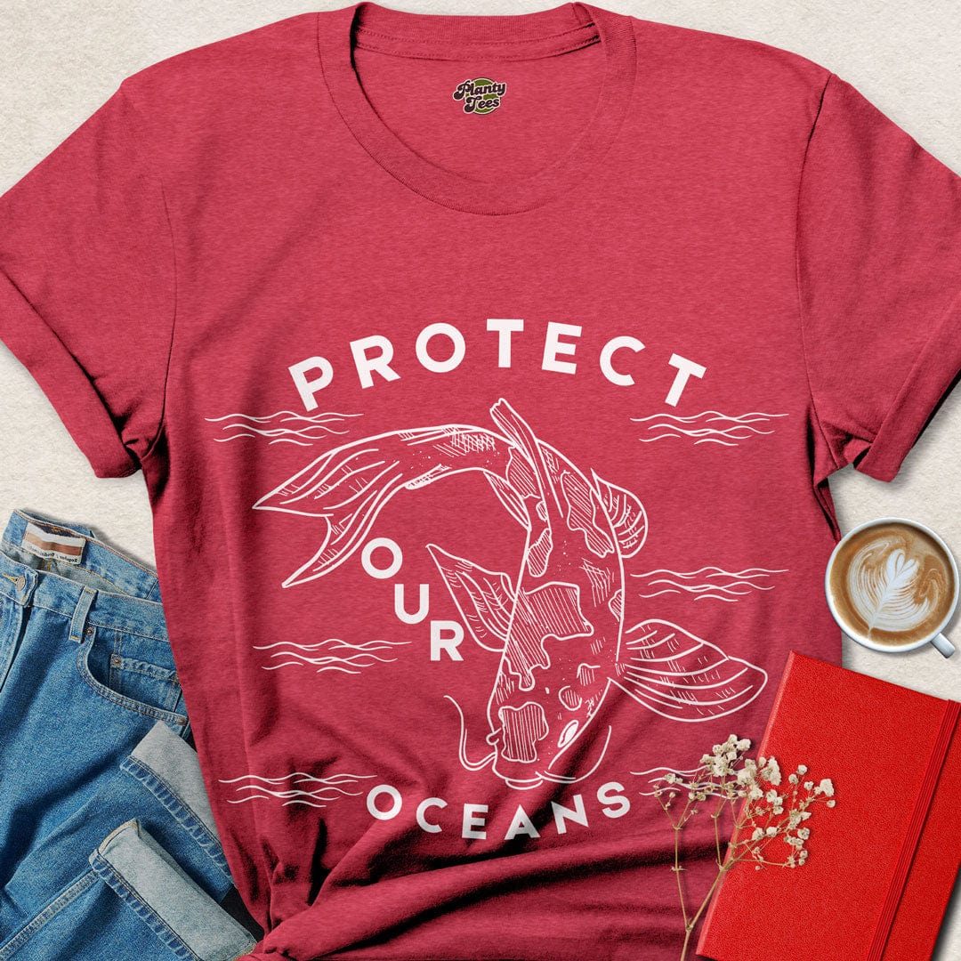 Protect Our Oceans, Koi Fish T-Shirt