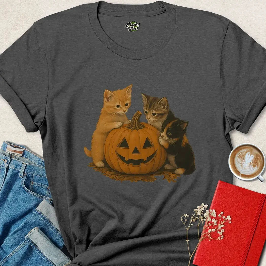Cute Vegan Halloween Cat Shirt – Cruelty-Free & Eco-Friendly Tee