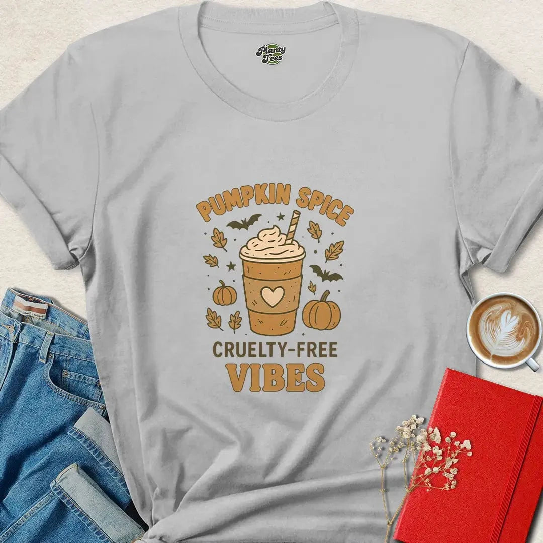 Pumpkin Spice Cruelty-Free Vibes #1 Halloween Vegan T-Shirt