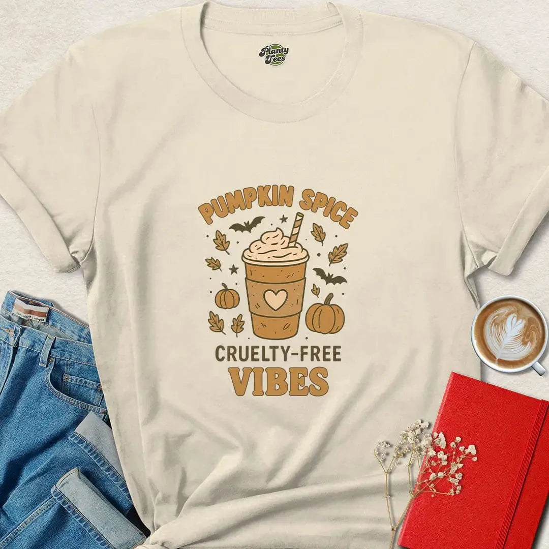 Pumpkin Spice Cruelty-Free Vibes #1 Halloween Vegan T-Shirt