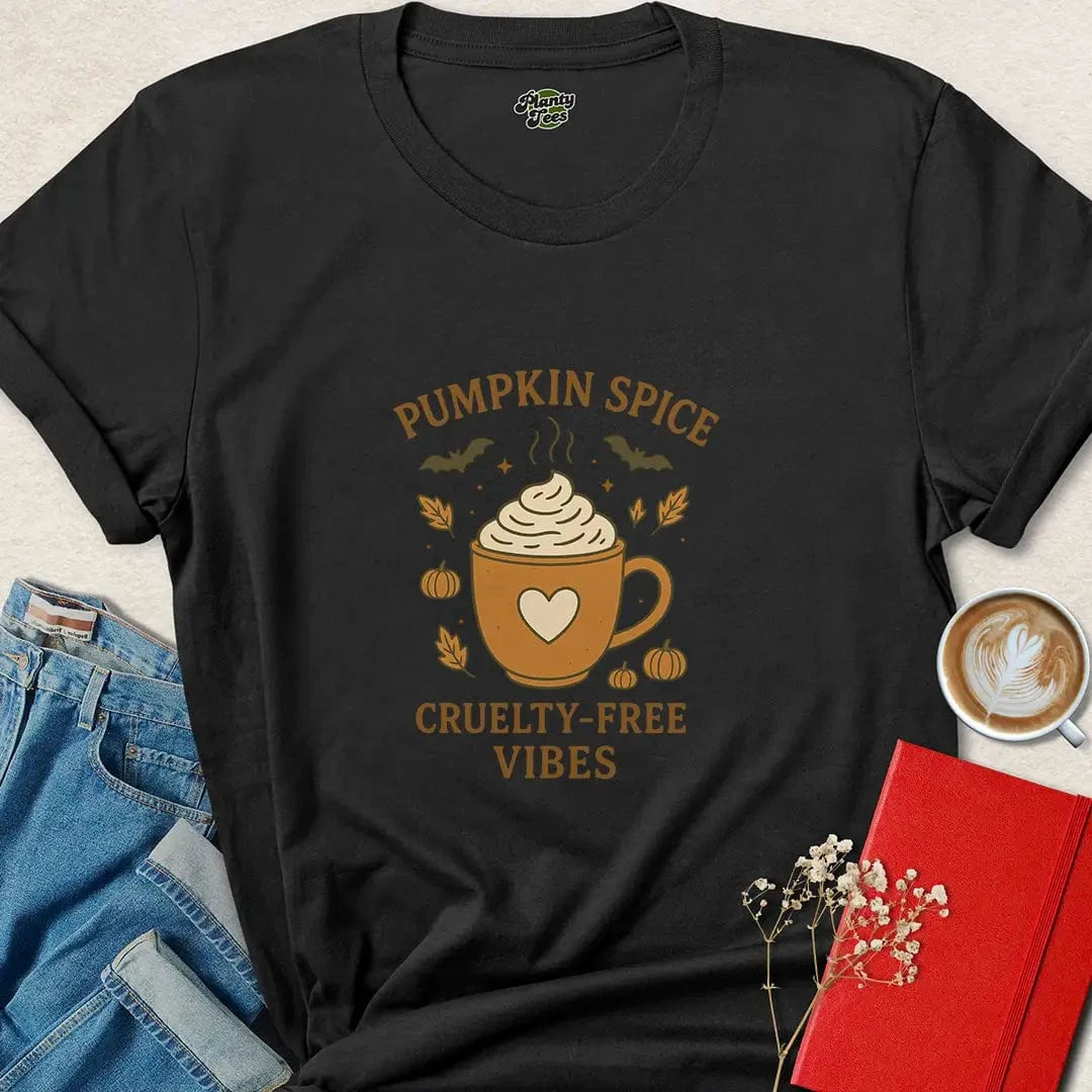 Pumpkin Spice Cruelty-Free Vibes #2 Halloween Vegan T-Shirt