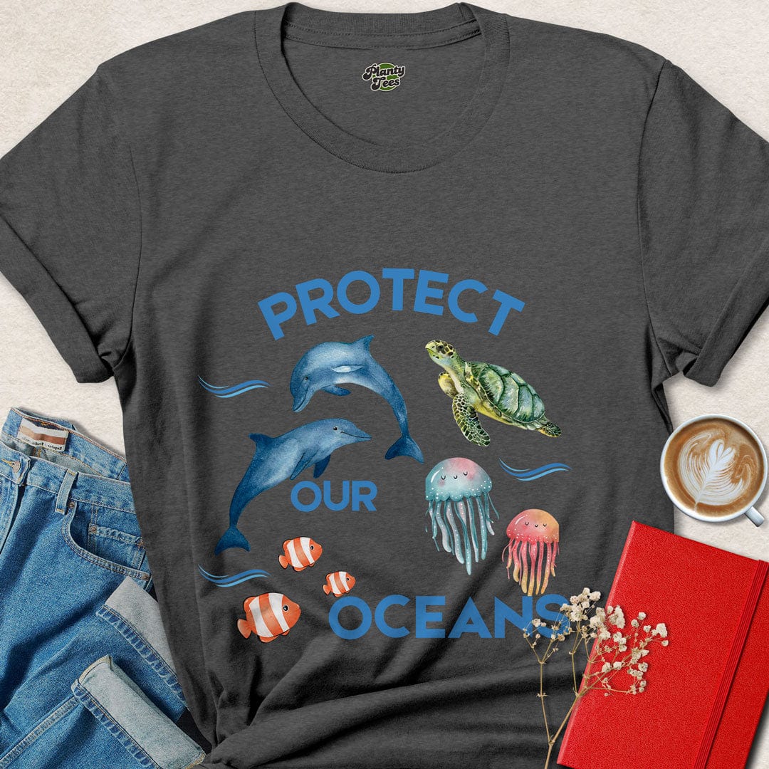 Protect Our Oceans, Colorful T-Shirt