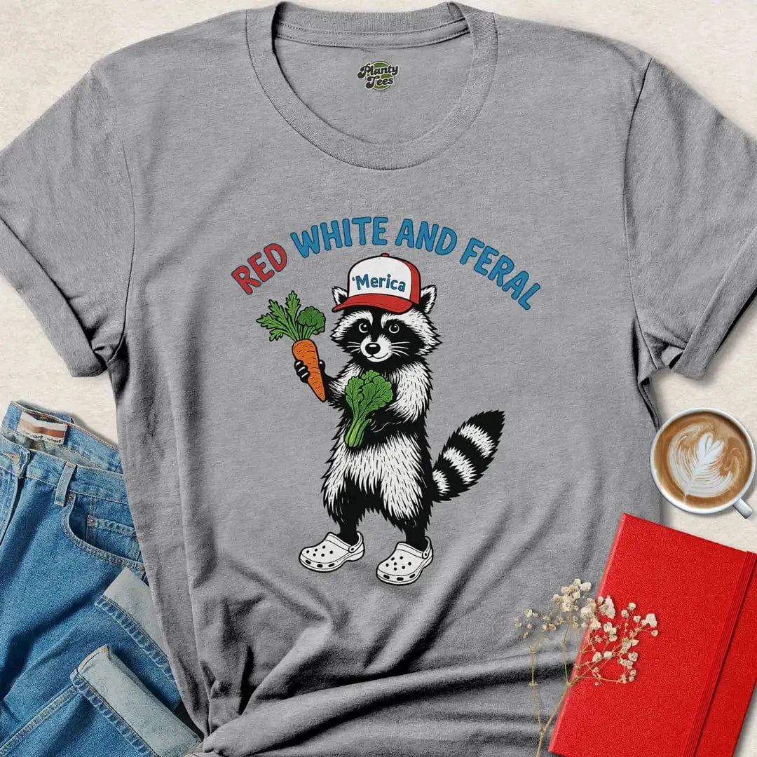 Red White and Feral T-Shirt