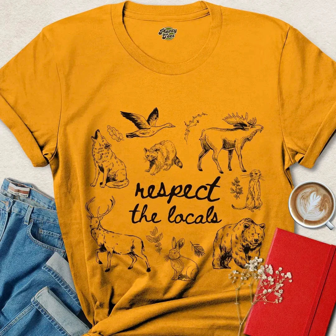 Respect the Locals Shirt – Wildlife Protection Vegan Tee