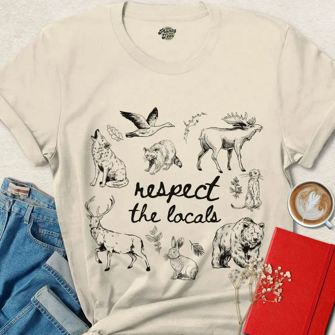 Respect the Locals Shirt – Wildlife Protection Vegan Tee