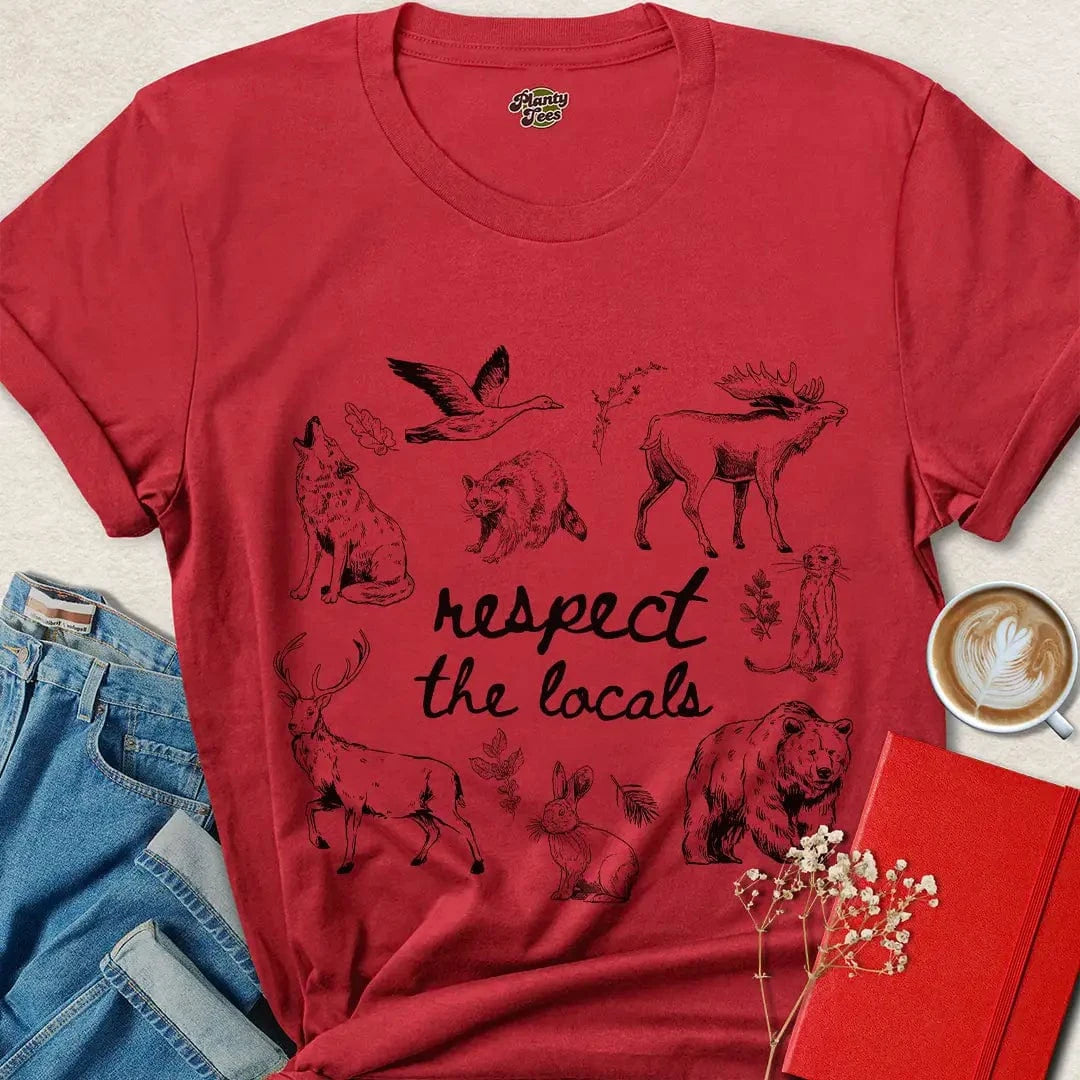 Respect the Locals Shirt – Wildlife Protection Vegan Tee