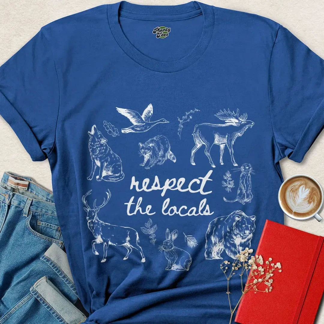 Respect the Locals Shirt – Wildlife Protection Vegan Tee